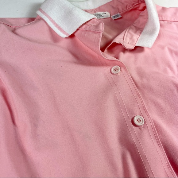 Vintage 80s Jacket Womens size 18 Pink Button Front Made in USA - Picture 10 of 11